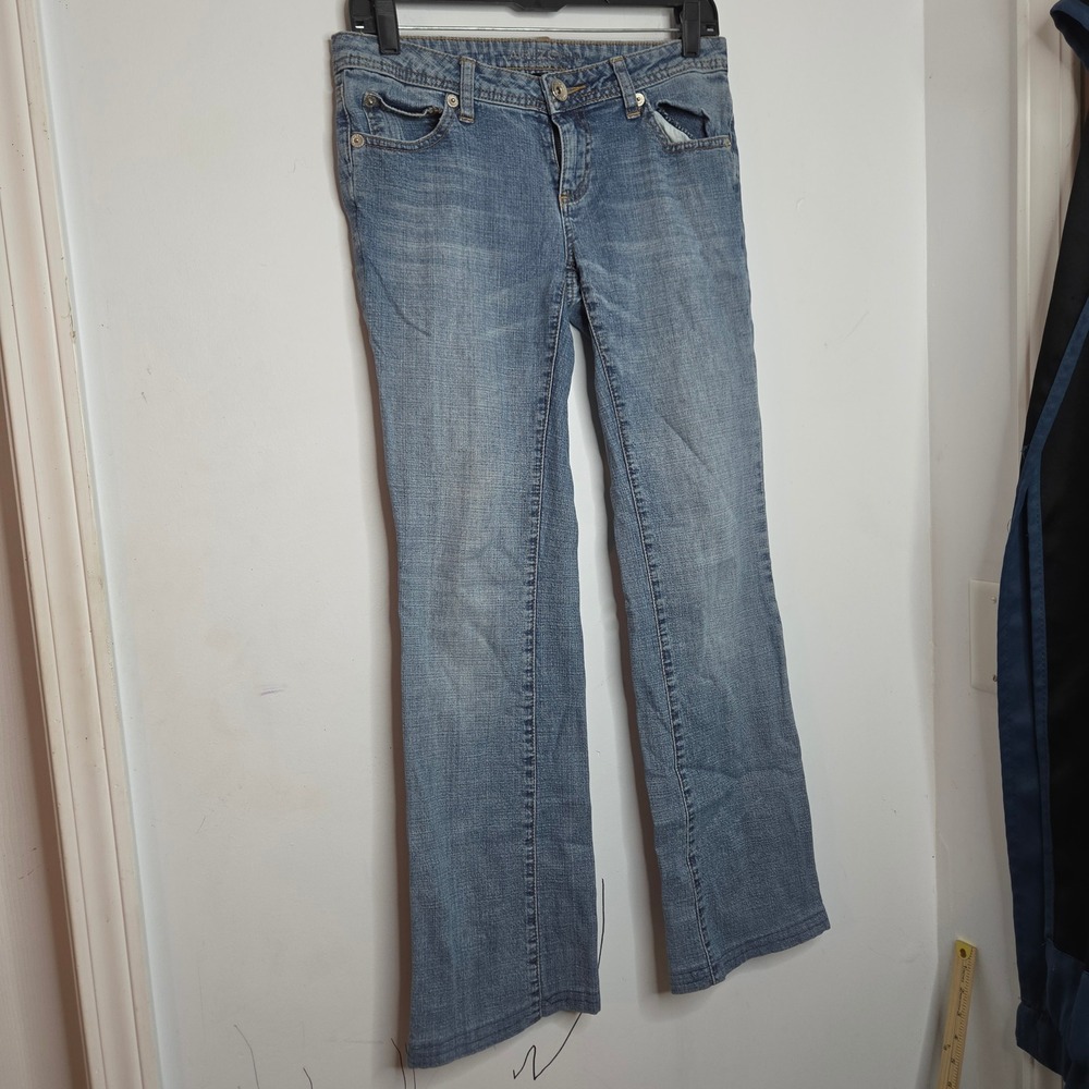 Arizona Jean Co Womens Size 5 Medium Wash Grommet Back Pocket Denim Jeans